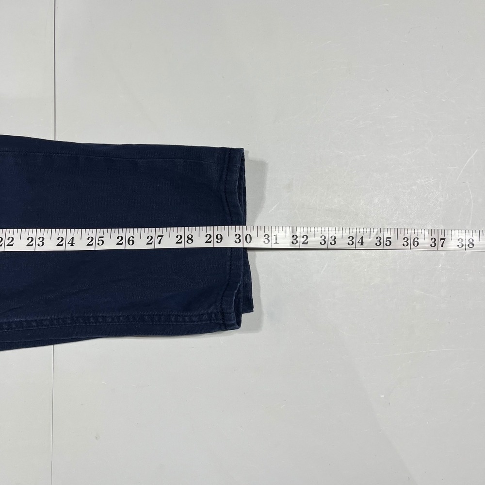 Banana Republic Linen Cotton Old Money Slim Fit Navy Pants 33x32 Preppy Career - Picture 8 of 12